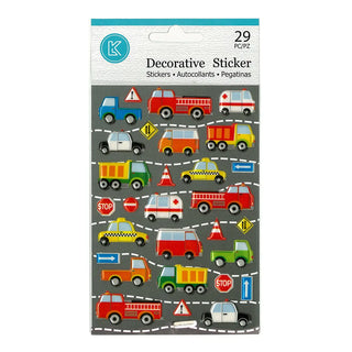 Emergency Vehicles Stickers | Emergency Services Party Supplies