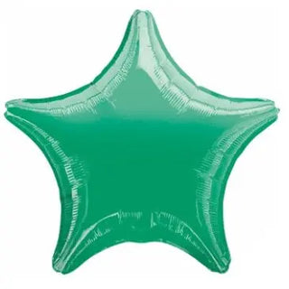 Metallic Green Star Foil Balloon | Dinosaur Party Theme & Supplies | Anagram