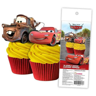 Disney Cars Edible Wafer Cupcake Toppers | Disney Cars Party Supplies