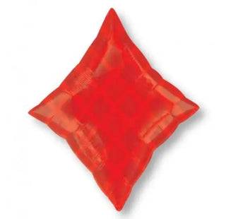 Red Diamond Junior Shape Foil Balloon | Alice In Wonderland Party Theme & Supplies | Anagram