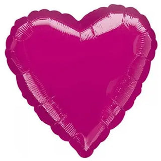 Metallic Fuchsia Heart Foil Balloon