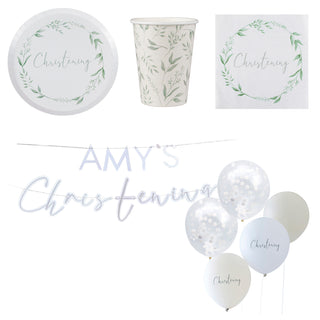 Ginger Ray Christening Essentials - 38 Pc - SAVE 5%