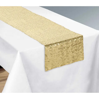 Gold Sequin Table Runner | Gold Party Supplies
