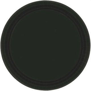 Eco Jet Black Plates - Lunch 20 Pkt