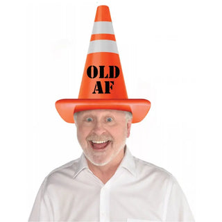 Over The Hill Construction Safety Cone Hat - CLEARANCE