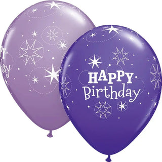 Purple Happy Birthday Balloons | Purple Birthday Party Supplies