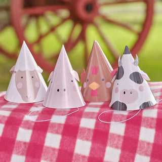 Ginger Ray | Farm Animal Party Hats | Farm Party Supplies NZ