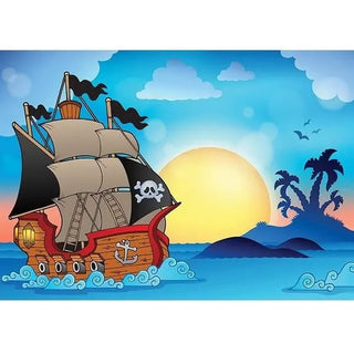 Pirate Ship Edible Cake Image - A4 Size