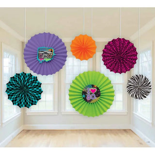 Totally 80s Paper Fan Decorations | 80s Party Supplies