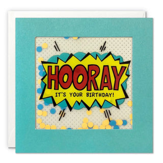 James Ellis | Hooray It's Your Birthday Shakies Card | Superhero Party Supplies NZ