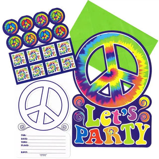 Feeling Groovy Invitations | 60s Hippie Party Supplies