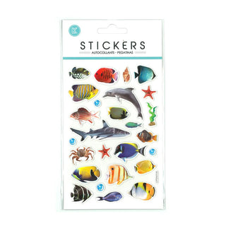 Exotic Fish Stickers | Under the Sea Party Supplies