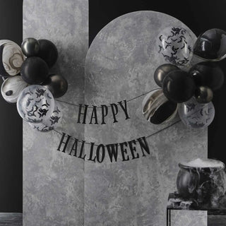 Ginger Ray | Happy Halloween Bunting & Balloon Kit | Halloween Decorations NZ