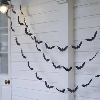 Ginger Ray | Black Bat Halloween Garland | Halloween Decorations NZ