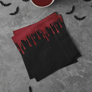 Ginger Ray | Blood Drip Halloween Napkins | Halloween Party Supplies NZ