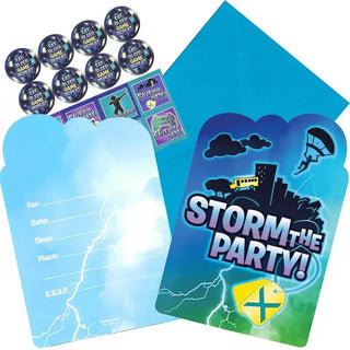 Battle Royal Invitations | Fortnite Party Supplies