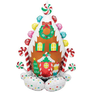 Gingerbread House AirLoonz Air-Fill Balloon | Christmas Balloons NZ