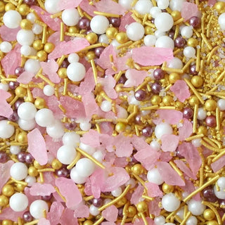 Glam Rock Sprinkle Medley | Pink & Gold Party Supplies NZ