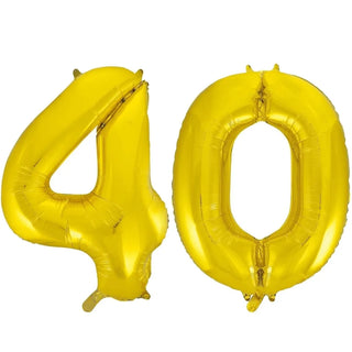 Meteor | Giant gold 40 balloon | 40th party supplies