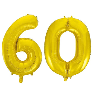 Meteor | Giant gold 60 balloon | 60th party supplies