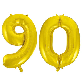 Meteor | Giant gold 90 balloon | 90th party supplies