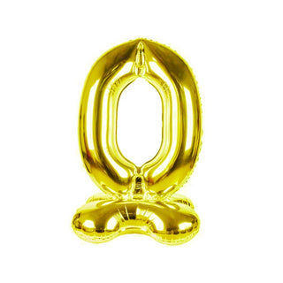 Air Fill Foil Balloon | Number 0 Balloon | Gold Balloon 