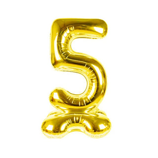 Air Fill Foil Balloon | Number 5 Balloon | Gold Balloon