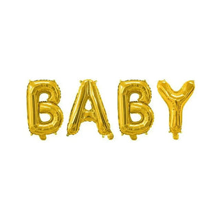 Gold Baby Balloon Banner | Baby Shower Decorations
