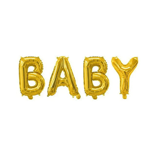 Gold Baby Balloon Banner | Baby Shower Decorations