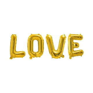 Gold Love Balloon Banner | Wedding Decorations