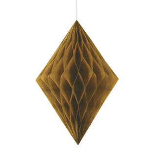 Gold Honeycomb Diamond | Gold Party Supplies