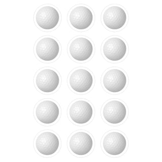 Golf Ball Edible Cupcake Images | Golf Cake Decorations