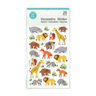 Safari Animal Stickers | Safari Animal Party Supplies