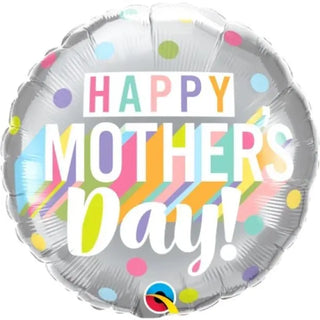 Happy Mothers Day Foil Balloon | Pastel Dots | Mothers Day