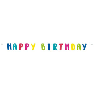 Rainbow Happy Birthday Letter Banner | Rainbow Party Decorations