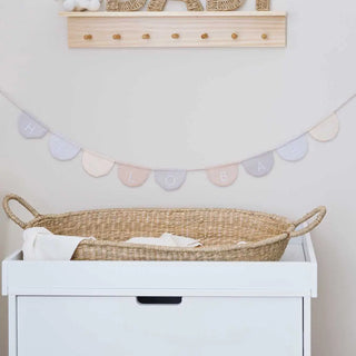 Ginger Ray | Hello Baby Fabric Baby Bunting | Baby Shower Supplies NZ