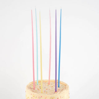 Rainbow Candles | Multicolour Candles | Tall Candles | Birthday Candles | Tapered Candles