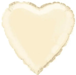 Ivory Heart Foil Balloon