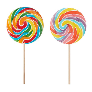 Rainbow Jumbo Lollipops | Rainbow Party Supplies