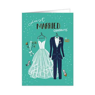 Just Married Congrats Wedding Card | Wedding Gifts NZ