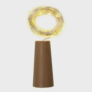 Bottle Cork with LED Lights - Gold