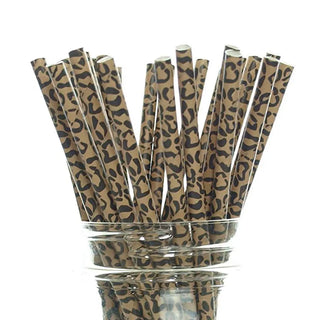 Leopard Print Straws | Safari Animal Party Supplies