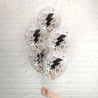 Pop Balloons | Lightning Bolt Confetti Balloons | Harry Potter Party Supplies NZ