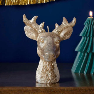 Ginger Ray | Gold Stag Christmas Candle | Christmas Decorations NZ