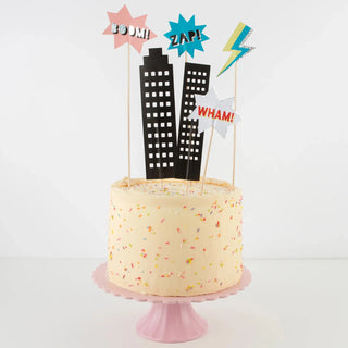 Meri Meri | Superhero Cake Topper Set | Superhero Party Supplies NZ