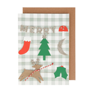 Meri Meri Merry Christmas Garland Card