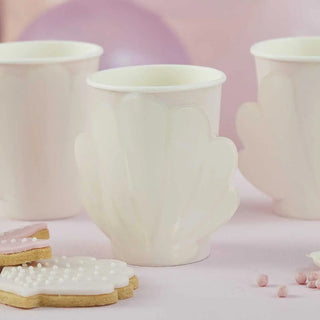 Ginger Ray | Mermaid Shell Cups | Mermaid Party Supplies NZ