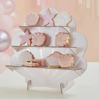 Ginger Ray | Mermaid Shell Treat Stand | Mermaid Party Supplies NZ