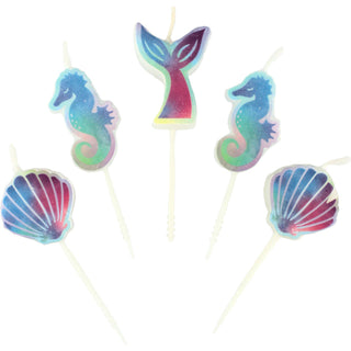 Mermaid Party | Under the Sea Party | Mermaid Candles | Girls Birthday Candles 