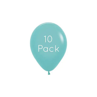 Aquamarine Mini Balloons - 10 Pkt